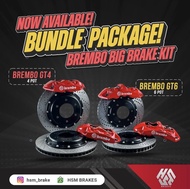 BIG BRAKE KIT REM DISC PAKET BREMBO GT6-GT4 6POT 4POT PNP BRAKET CNC -Megavia Store