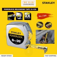 STANLEY 33-428 8m / 26' 26ft PowerLock Measuring Tape STHT33428-8 拉尺 Pita Pengukur 33-428