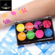 8 Colors Fluorescent Face Body Art Paint UV Glow Oil Painting