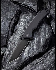 We Knife/Civivi Brazen Flipper 黑 G10柄黑色 Tanto 刀尖折刀-C2023C