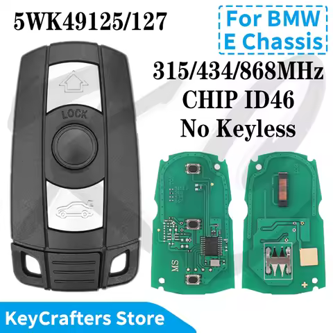 KC Remote Car Key 315MHz 434Mhz 868MHz Chip ID46 For BMW CAS3 1/3/5/7 Series X5 X6 E60 E61 E70 E71 E