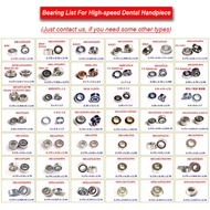 Multi-Types Quality Dental Ceramic Ball Bearing 10Pcs NSK KAVO W*H Sirona High Speed Handpiece Step Flange Turbine Accessories