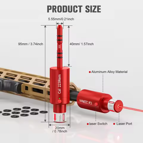 Pistol and rifle dry fire laser Cal 223Rem laser training tool - hunting accessories training shooti