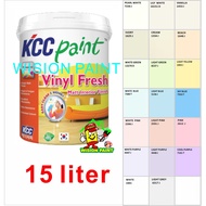 15L (15 LITER ) KCC Paint ( Vinyl Fresh ) Matt Interior Easy Wash / Easy Clean Finish Acrylic Wall F