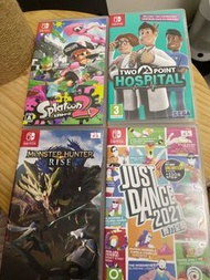 Switch game monster rise just dance 2021 two point hospital