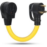 1.5FT NEMA TT-30P to 6-50R Welder Adapter Cord, ZDHLQHJ 3 Prong 30 Amp TT-30 Generator RV Male Plug 