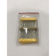 100 Resistors 1/4W Ohm