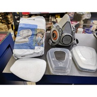 ORIGINAL 3M FACE MASK  6200/07025 (FULL SET) / 3M ORGANIC VAPOR CATRIDGE 6001