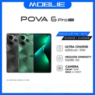 [สินค้าใหม่] Tecno Pova 6 Pro 5G (16+256GB/24+256GB) |  6000mAh 70W | หน้าจอ 120HZ AMOLED | 108MP | รับประกัน 13 เดือน