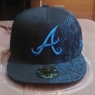 New era Atlanta Braves MLB hat, snapfitted 714 real.