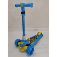 Kids Scooter With 3 Big Light-flashing Wheels. New Premium Model. Foldable &amp; Handle Height Adjustable. Singapore Seller.