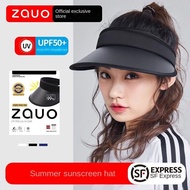 【New style recommended】【ZAUOSf free shipping】South KoreazauoSun Protection Hat Summer UV Protection Sun Hat Topless Hat