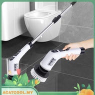 [Acatcool.my] Electric Spin Scrubber Electric Spinning Brush Rechargeable Cordless Cleaning Brush wi