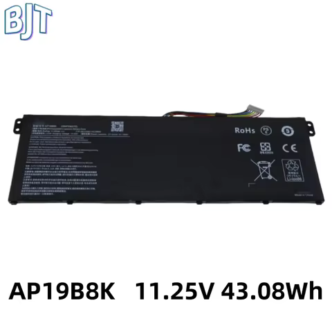 New AP19B8K Laptop Battery 11.25V 43.08Wh For Acer Aspire 3 A315-23 5 A514-53 Swift 3 SF314-42 Trave