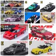 1/64tm M4 911 GT3 RS Fumei RWB SW Dragon Ball Micro turbo 180sx F50 DMH