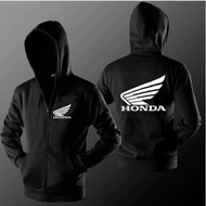 HITAM Honda Black Zipper Jacket All Sizes - Big Size - Size S M L XL 2XL 3LX 4XL 5XL