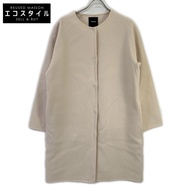 Theory Ivory Cashmere Wool New Divide Luxe Round Coat DF Coat Size S [二手]