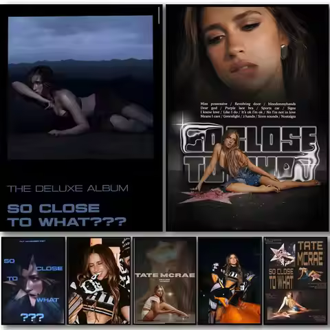 Singer T-Tate McRae So Close to What Poster HD art sticky wall waterproof home bedroom bar aesthetic