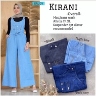 Kirani Overall Kulot Jeans Terbaru - Overall jumbo Kulot - Jumpsuit Jeans Wanita - Baju Kodok - No I
