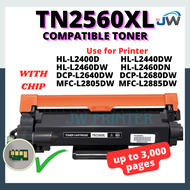 Compatible Toner Brother TN2560 TN-2560 TN2560XL 2560 for DCP-L2640DW HL-L2460DN HL-L2460DW MFC-L288