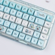 Hatsun Miku Ceramic Keycaps MOA Profile 138 Keys DYE-SUB Ceramic Glazed Keycaps for Mechanical Keybo