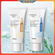 DT37 IMAGES Hyaluronic Acid Nicotinamide Ampoule Facial Cleanser Cream Beauty Skincare