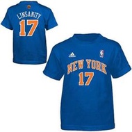 NBA 林書豪 Knicks Jeremy Lin 尼克隊17號 球衣T恤 adidas愛迪達 真品