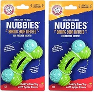 Arm & Hammer for Pets Nubbies Duality Bone Dental Dog Toy - Best Dog Chew Toy for Moderate Chewers -