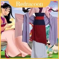 Anime Mulan Authentic Kimono Cosplay Outfit For Women With Accessories Complete