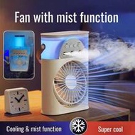 3-Speed Adjustable Portable Fan With Nano Mist Spray Function, Mini Air Cooler, USB Powered Small Ai