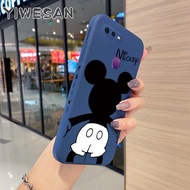 Yiraman เคสสำหรับ OPPO F9 Pro A7x Realme 2 Pro U1เคสโทรศัพท์ลายมิกกี้เมาส์น่ารักแบบใหม่เคสซิลิโคนขอบสี่เหลี่ยมเคสคลุมทั้งหมดเคสกล้องกันกระแทกเคสป้องกัน