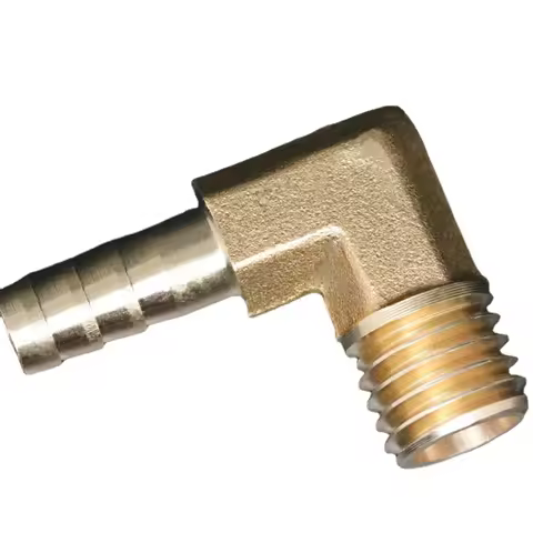 6mm 8mm 10mm 12mm Hose Barb x M8 M10 M12 M14 M16 Metric Male Thread Brass Elbow Pipe Fitting Adapter