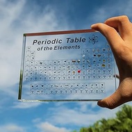 Periodic Table with Real Elements Inside, Acrylic Wall Art, Educational Chart, Chemistry Gifts for K