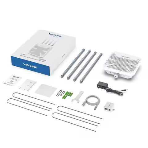 WAVLINK AERIAL AX1800 HD6 Outdoor WiFi AP Dual-Band 2.4GHhz 5GHz Long Range Power Wireless Waterproo