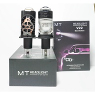 [RBHL2030] Đèn Pha Led V22Công Suất 60W Tăng Sáng Led Bi Cầu Mini Chân H4 Điện Áp 12-24 Vol Lắp Ô Tô