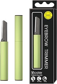 Exfoliating Eyebrow Razor Dermaplaning Tool Eyebrow Trimmer with 4 Replacement Blades, Facial Razors