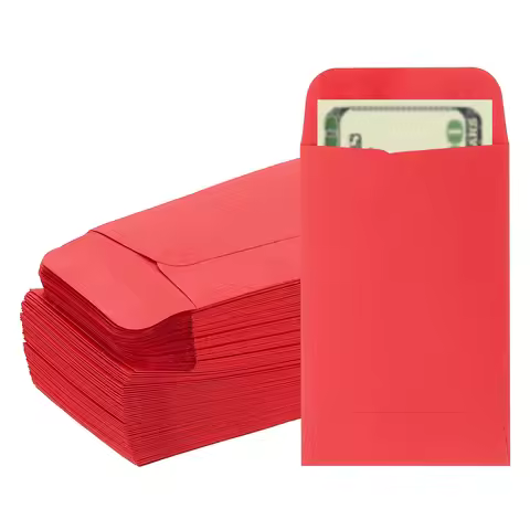 100Pcs Cash Envelopes 8.89cmx5.7cm Money Envelope Money Holder Bags Budgeting Saving Challenge Lette