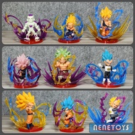 โมเดล ดราก้อนบอล Dragonball ชุด 9 ตัว ( แยกขาย / ยกชุด ) มีเอฟเฟคพลัง สวยมาก สูงประมาณ 9-10 cm