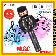 Wster WS2911 Bluetooth Microphone Speaker Karaoke Handheld Microphone Speaker Wireless TFcard Aux Us