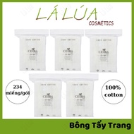 Combo of 5 Ceiba Cotton Makeup Remover Pads 234 pieces