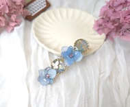 寶石之花繡球永生花髮夾 萊茵河系列