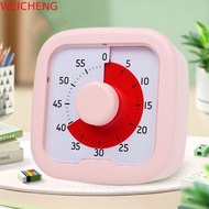 WEICHENG Visual Timer, 60-Minute Silent Countdown Timer, Convenient Stopwatch Alarm Clock Self-disci