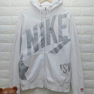 NIKE BIG SWOOSH ZIP HOODIE - SIZE M (FIT L) SECOND ORIGINAL