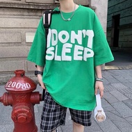 M - XXXXXXL (6XL) Korean Harajuku T-shirt I DONT SLEEP Bigsize XL 2XL 3XL 4XL 5XL 6XL Urban Style T-