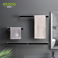 ECOCO New Arrival Multifunctional Living Room Kitchen Towel Rack Bathroom Wall-mounted Slippers Rack Free Punch Toilet Bar
