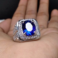 CINCIN BATU KING SAFIR ROYAL BLUE ASLI CATAM