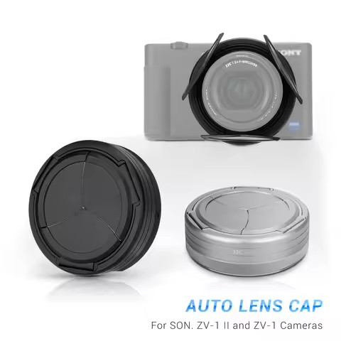 JJC Auto Lens Cap Camera Lens Cover Accessories for SONY ZV-1 II and ZV-1 cameras