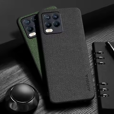 Case for Realme 8 Pro 8s 8i 9 Pro Plus 9i Design Simple, Lightweight, Durable Leather wood grain cov