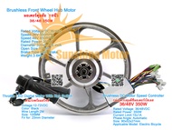 (สต๊อกในไทย) ชุดแปลงจักรยานไฟฟ้า 16นิ้ว ล้อหน้า  36/48V 350W ดิสก์เบรก Front Wheel Hub Motor Disk Br