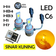 YELLOW LED C6 H11 H1 H7 HB4 9006 HB3 9005 YELLOW Head lamp Foglamp 36W PNP Headlamp Fog Lights UNIT
